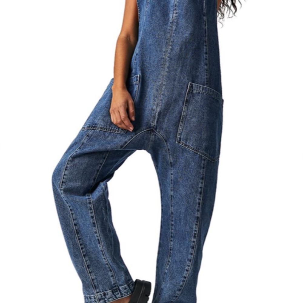 Free People High Roller Jumpsuit Black Size XS